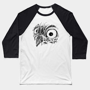 Sketchy Owl Baseball T-Shirt